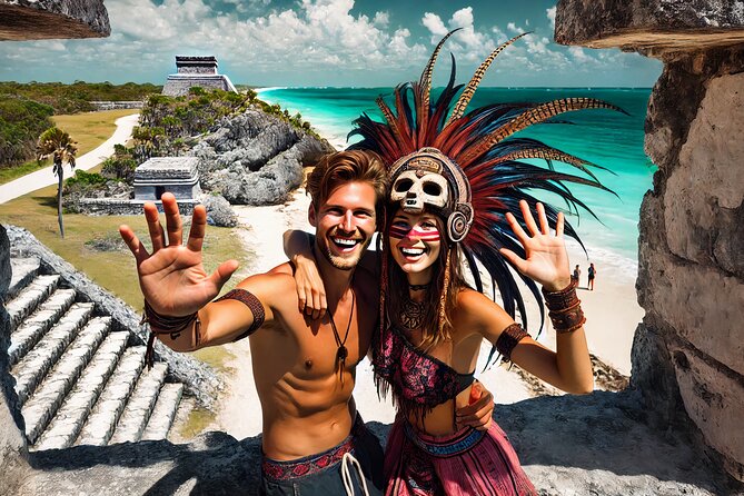 Tulum Excursion: Ancient Ruins + Cenote & Food! From Riviera Maya - Tulum’s Clifftop Ruins and Caribbean Views