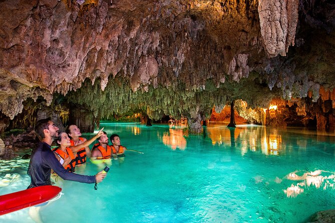 Tulum Guided Tour, Magical Cenote, Lagoon Snorkeling and Beachside Lunch - Yal Ku Lagoon: calm water and colorful fish