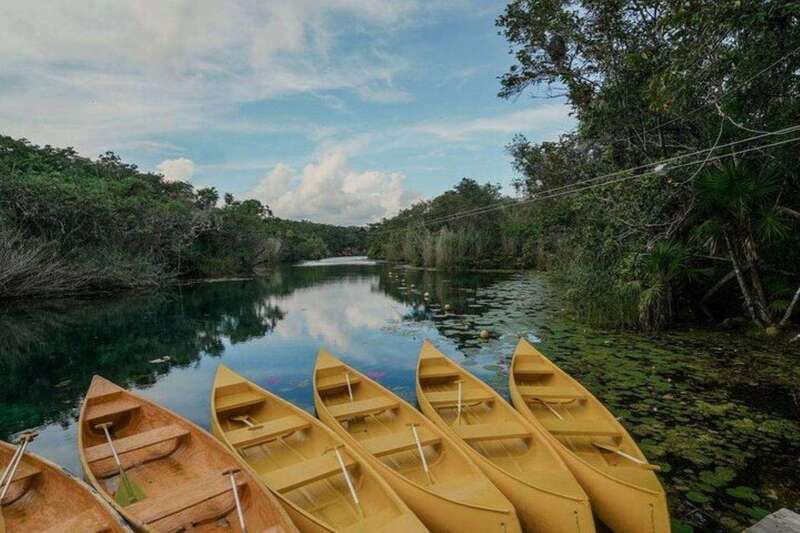 Tulum: Half-Day Adventure Zip line Cenote in Mayan Community - Three ziplines over the trees