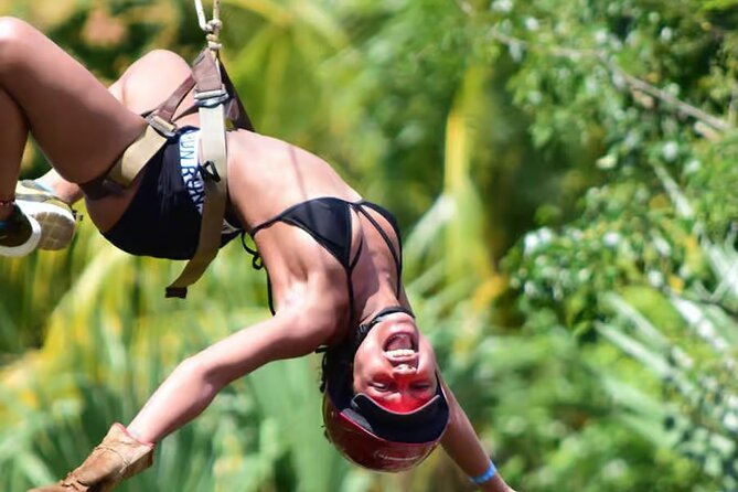 Tulum Jungle Experience with ATV, Ziplines, and Cenote - The 4-meter rappel descent