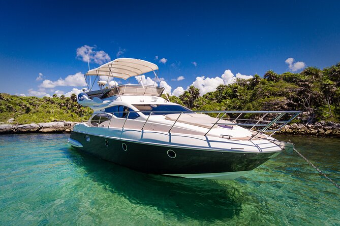 Tulum Luxury Escape – 4h All Inclusive on 43' Private Yacht - A half-day yacht outing from Puerto Aventuras