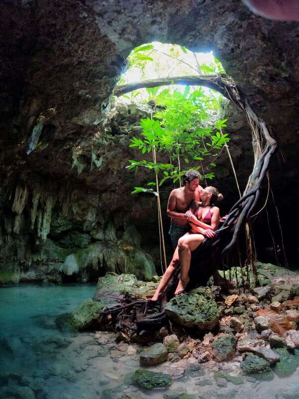 Tulum: Private Tour 2 Cenotes Sac Actun, the longest underground river in the world - A local meal after the water