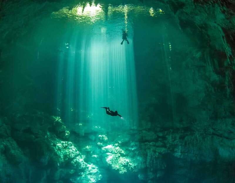 Tulum : Scuba in 2 cenotes including a deep one Pit Dos Ojos - What the 40-minute El Pit session feels like