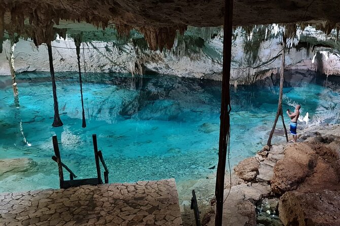 VIP Cenotes & ATVs Private Tour - Cenote Xunaan Ha: open water in the jungle