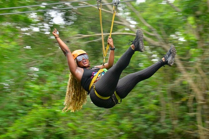 Wild Tulum Day: ATV Tour + Zip Lines + Cenote + Rappel & Lunch! - Six ziplines above the trees