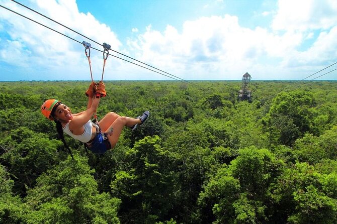 Wild Tulum Day: ATV Tour + Zip Lines + Cenote + Rappel & Lunch! - The rappel: check the exact setup