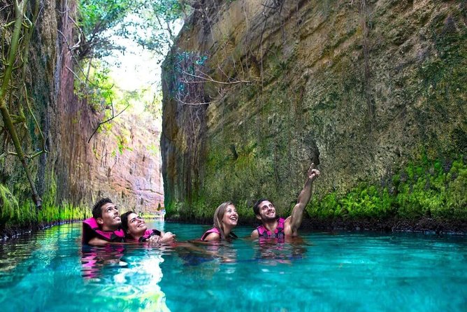 Xenotes (Riviera Maya) - K’aak: zip lines and high jumps at open water