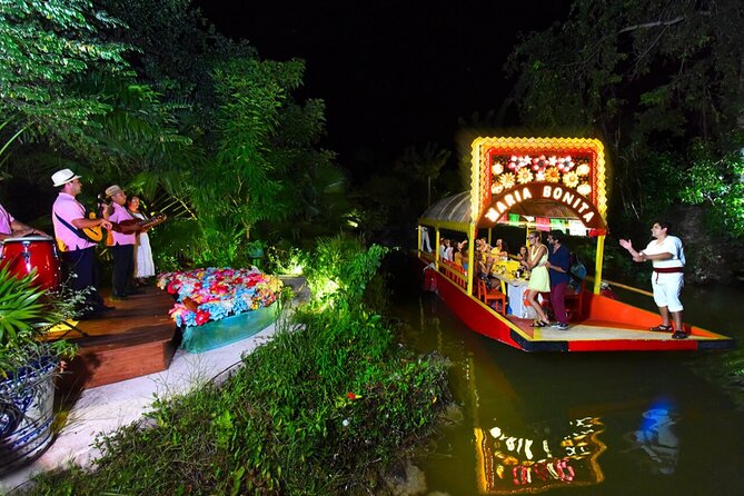Xoximilco Night Cruise With Round Transportation from Tulum City - Mariachi, Marimba, and Jarochos Along the Water