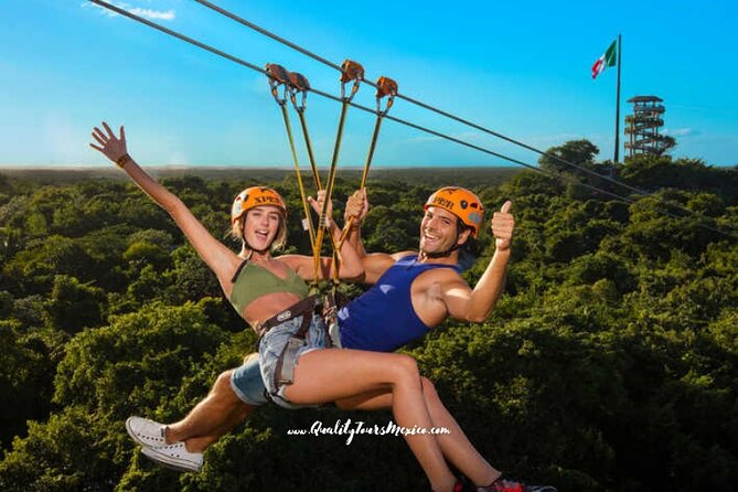 Xplor zip line park with transportation - Starting early from Playa del Carmen
