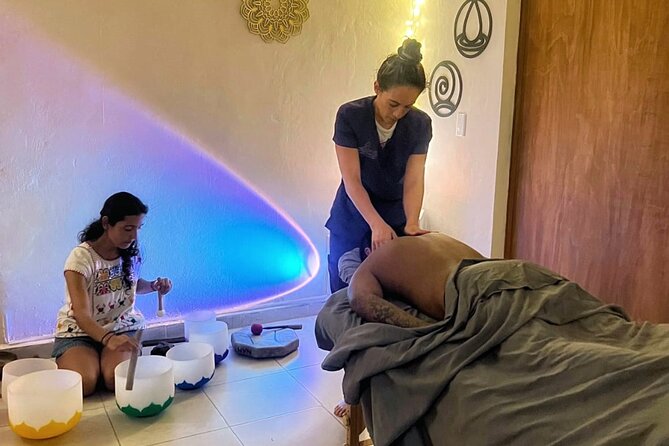 Yoga and holistic massage session in Playa del Carmen - Massage With Seven Tibetan Singing Bowls